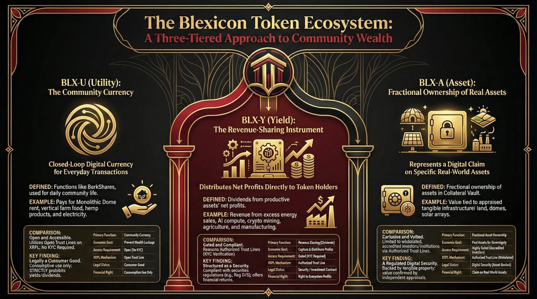 The Blexicon Token Ecosystem: A Three-Tiered Approach to Community Wealth